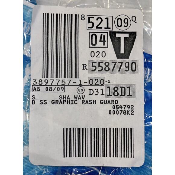 NEW Lands' End Boys Rash Guard Swim‎ Shirt Small (6/7) Short Sleeve UPF 50 NWT - Picture 7 of 8